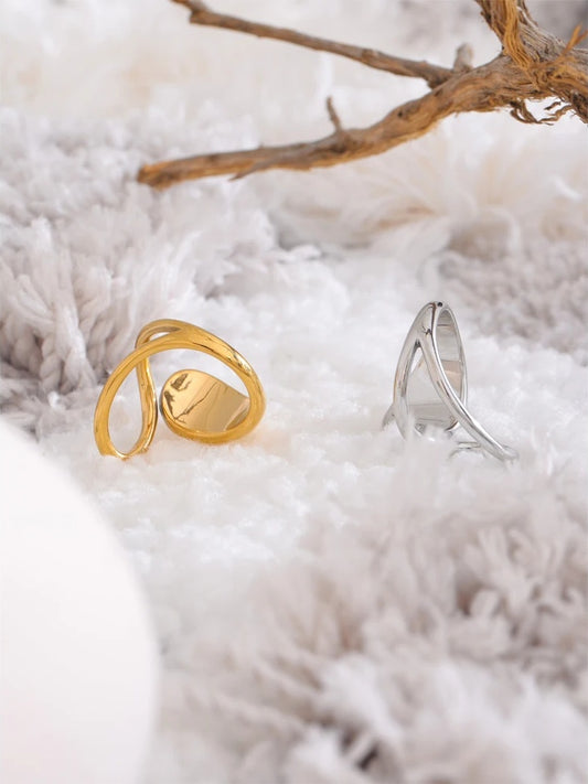 Modern open adjustable fashion ring - product image