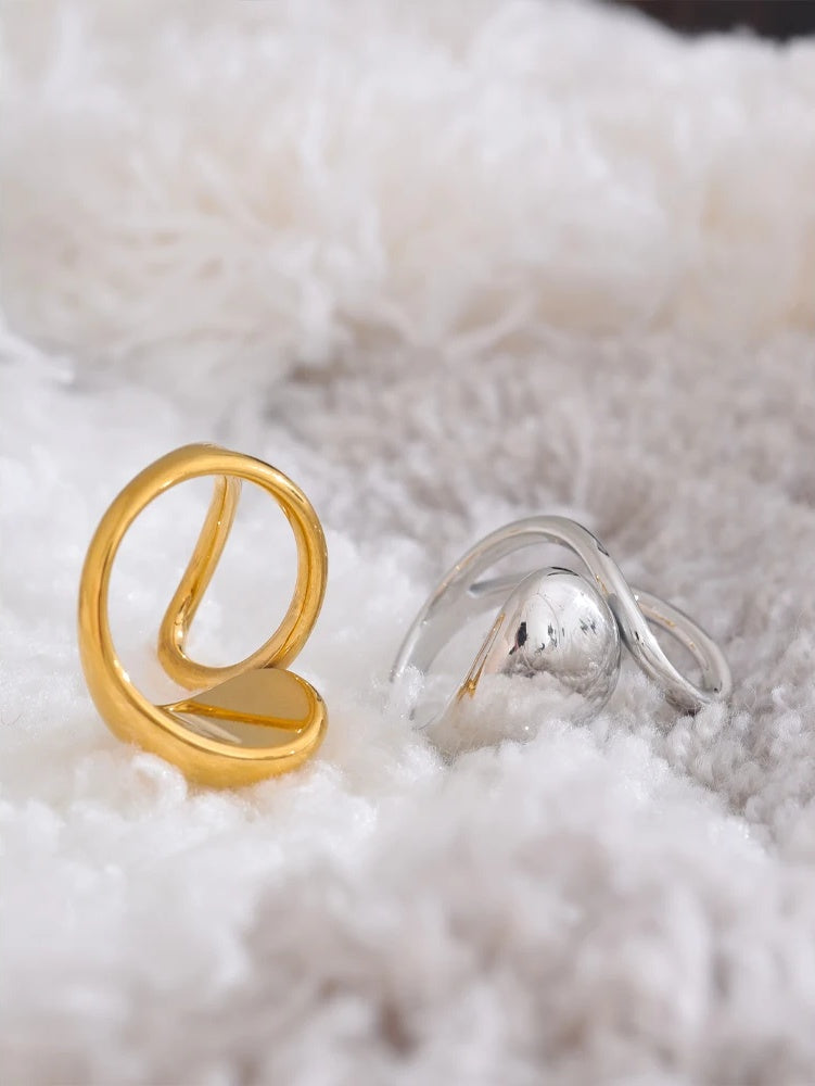 Modern open adjustable fashion ring - product image
