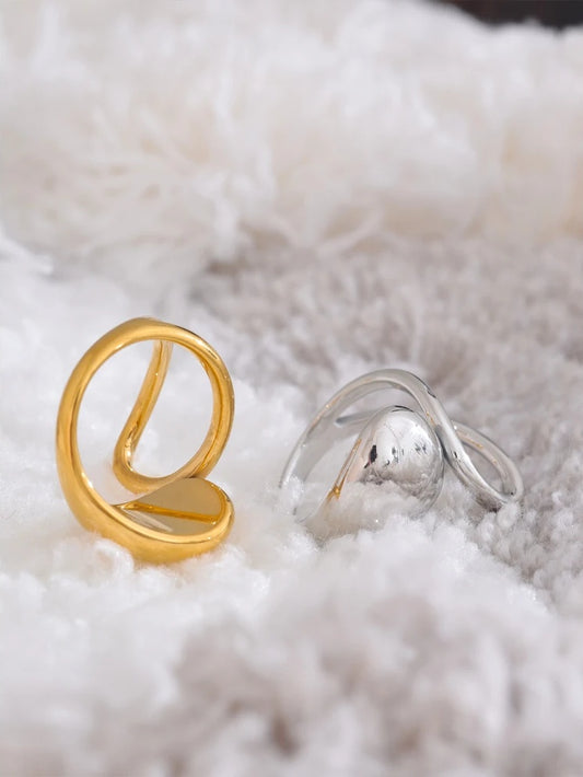 Modern open adjustable fashion ring - product image