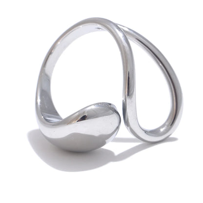 Modern open adjustable fashion ring - product image
