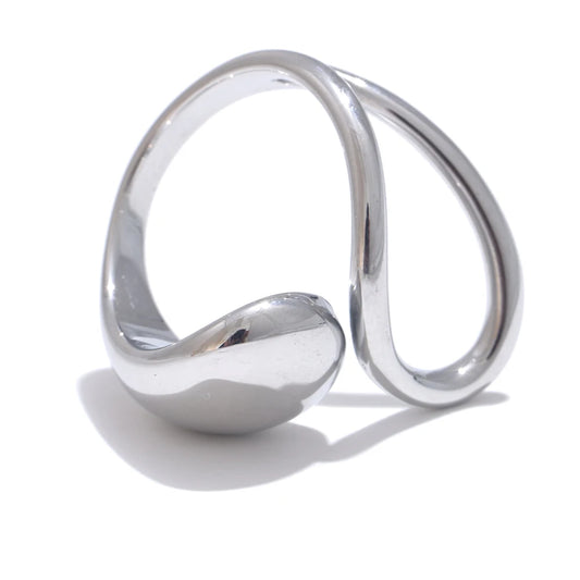 Modern open adjustable fashion ring - product image