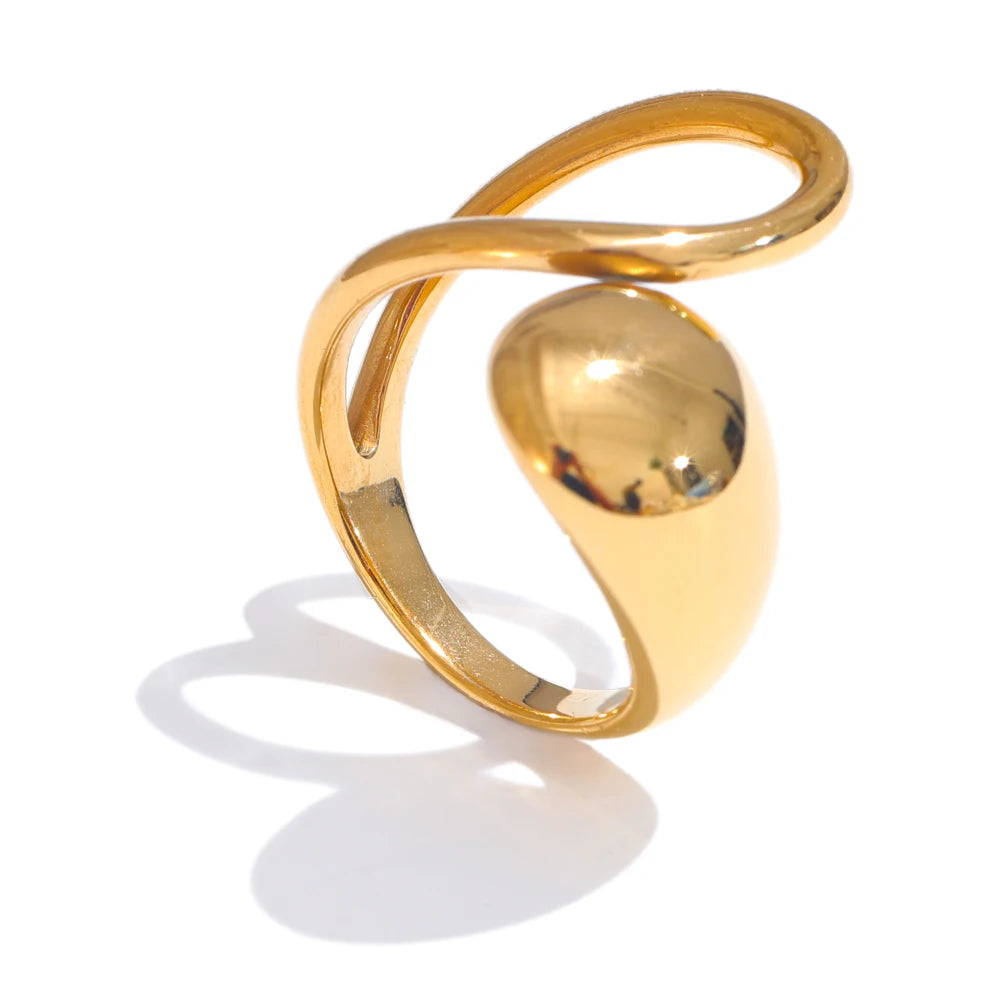 Modern open adjustable fashion ring - product image