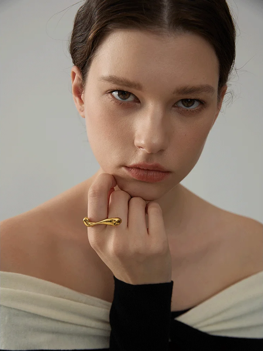 Modern open personalized fashion ring - product image
