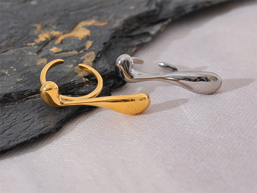 Modern open personalized fashion ring - product image