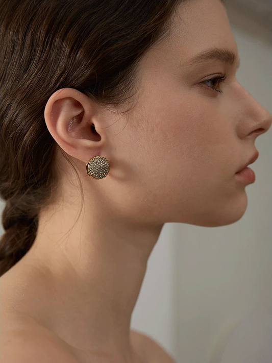 Multi color cubic zirconia round hoop earrings - product image