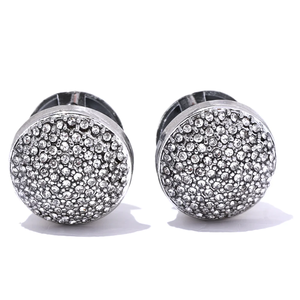 Multi color cubic zirconia round hoop earrings - product image