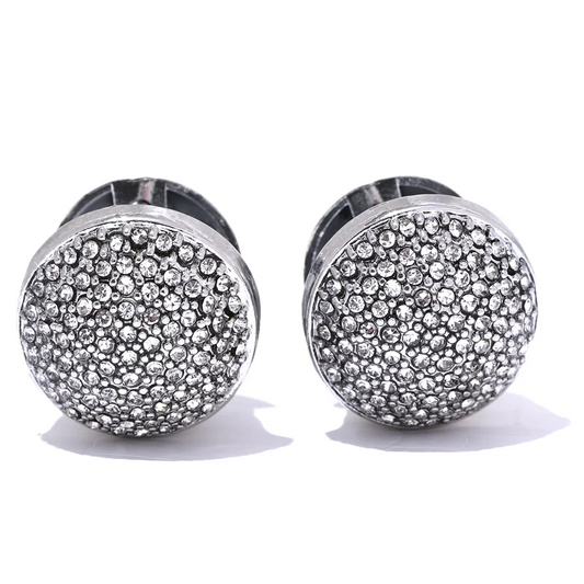 Multi color cubic zirconia round hoop earrings - product image