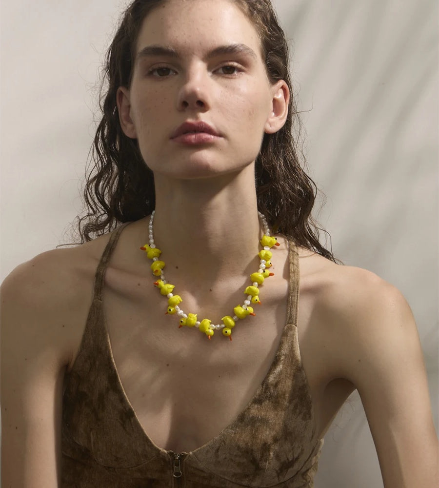 Natural freshwater pearl chain necklace - product image
