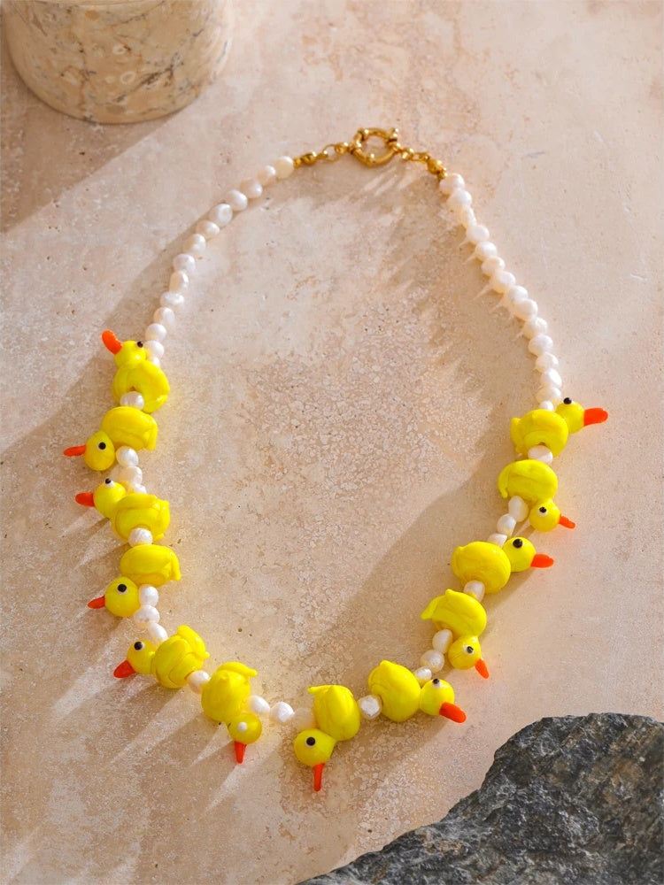 Natural freshwater pearl chain necklace - product image