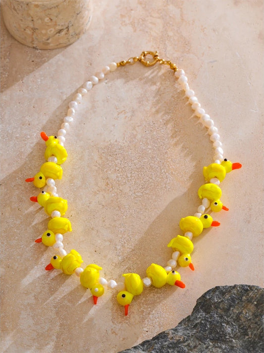 Natural freshwater pearl chain necklace - product image