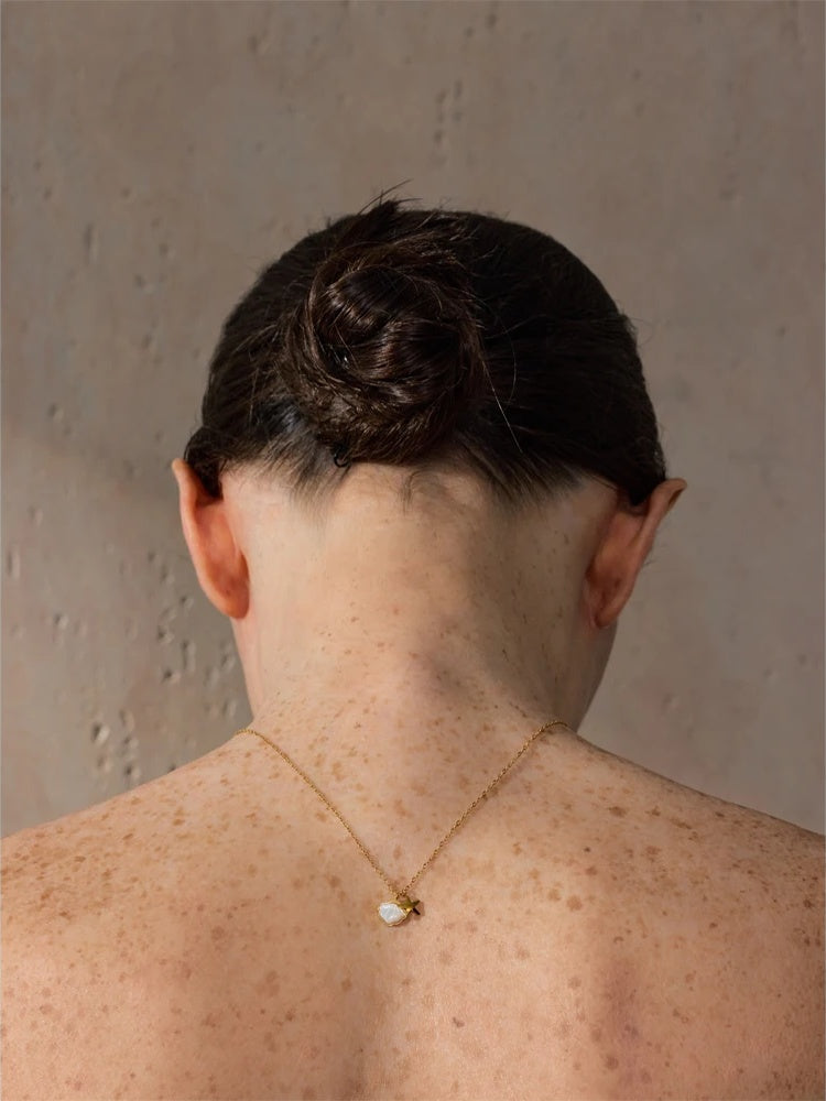 Natural shell starfish pendant modern necklace - product image