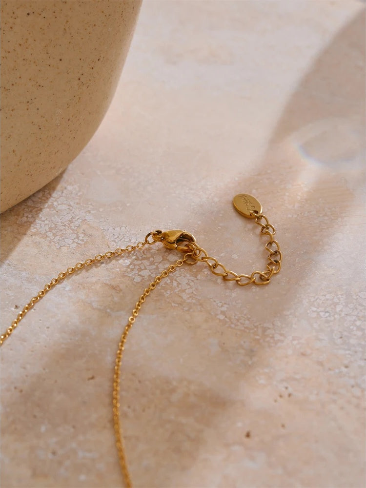 Natural shell starfish pendant modern necklace - product image