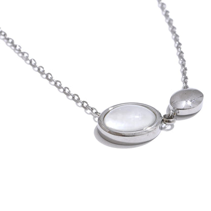 Natural tiger stone shell pendant necklace - product image