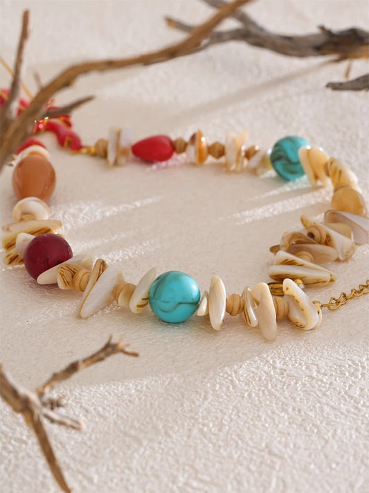Ocean shell lobster crayfish pendant necklace - product image