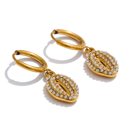 Ocean starfish crab octopus hoop earrings - product image