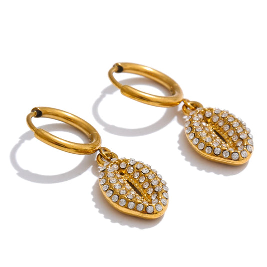 Ocean starfish crab octopus hoop earrings - product image