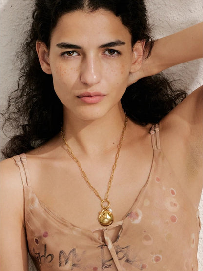 Ocean starfish pearl pendant necklace - product image