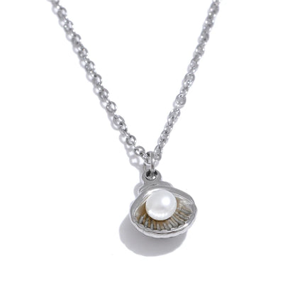 Ocean style natural freshwater pearl pendant - product image