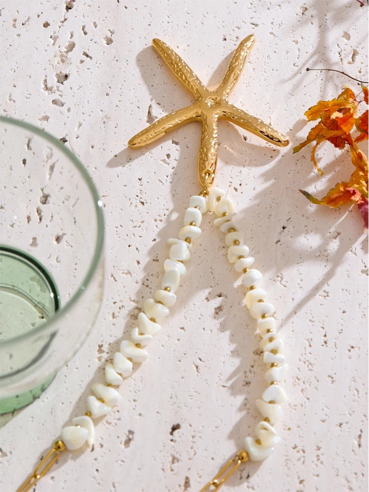 Ocean style shell star pendant trendy women's necklace - product image