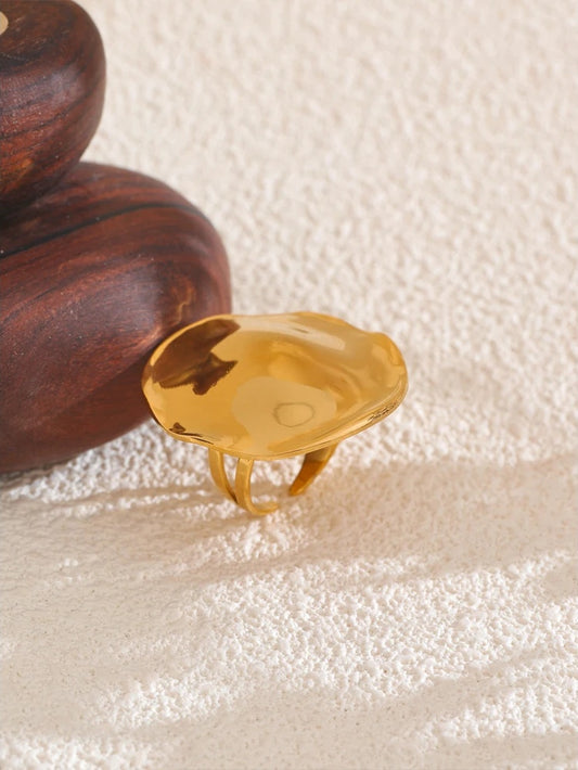 Open big stylish modern adjustable finger ring - product image