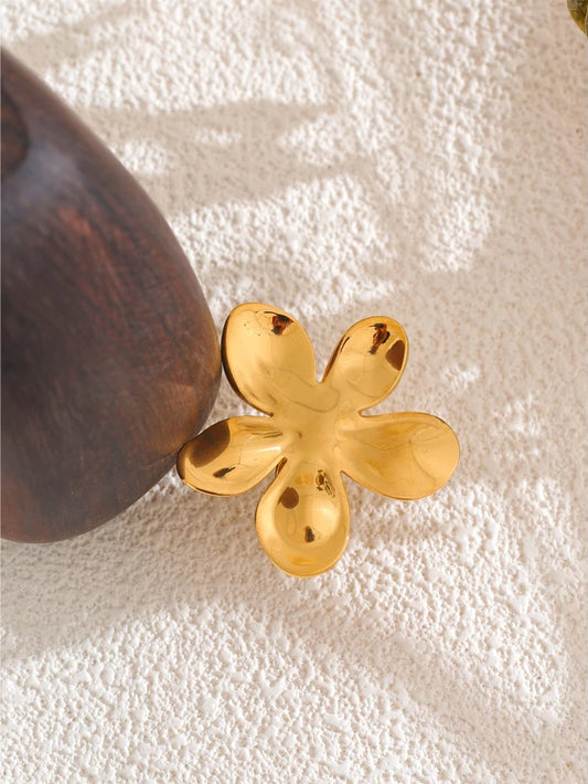 Open big stylish modern adjustable finger ring - product image