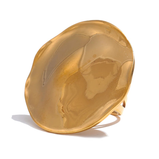 Open big stylish modern adjustable finger ring - product image