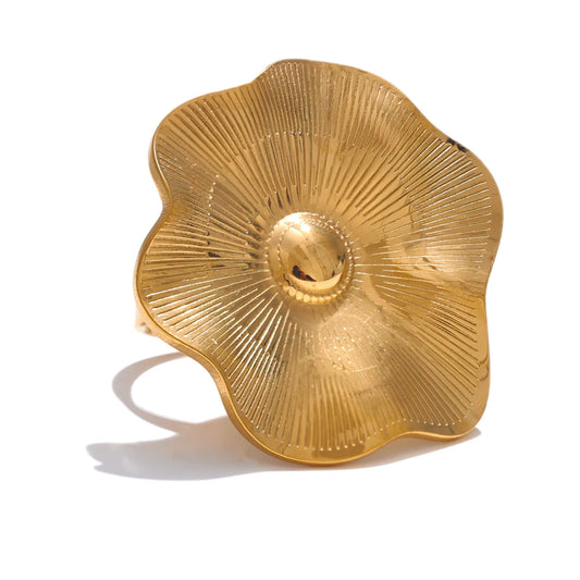 Open big stylish modern adjustable finger ring - product image
