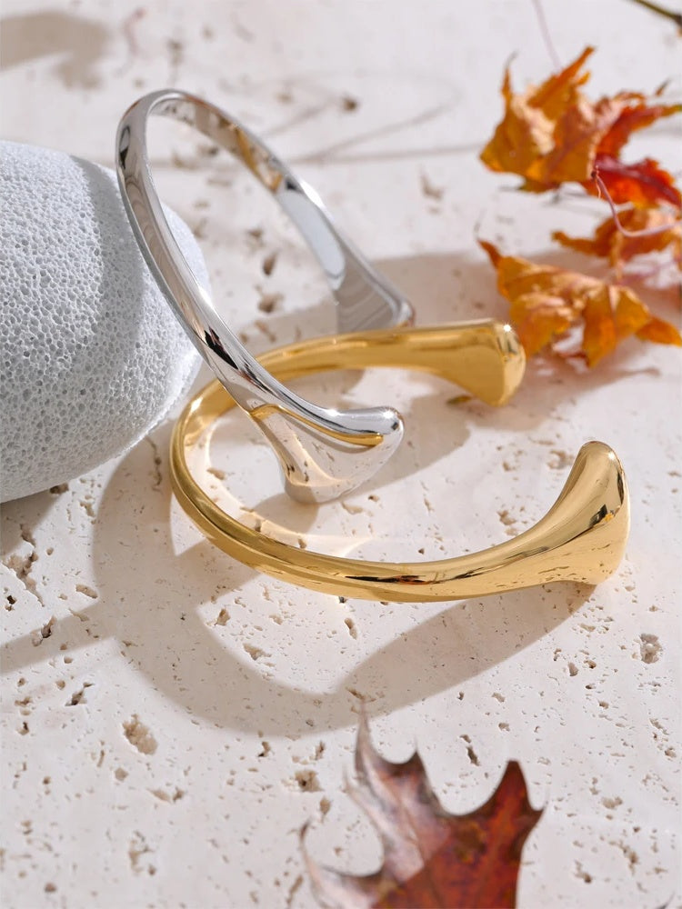 Open statement cuff bracelet bangle waterproof - product image