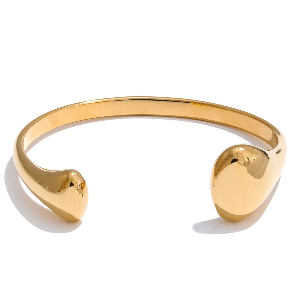 Open statement cuff bracelet bangle waterproof - product image
