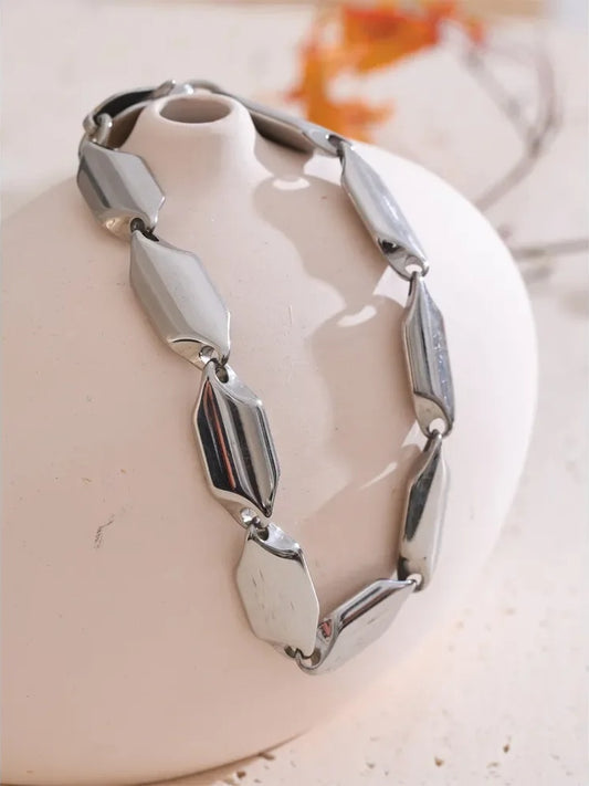 Personalized vintage silver color chain bracelet - product image