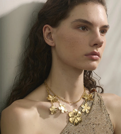 Petal flower plant waist chain belly belt - product image