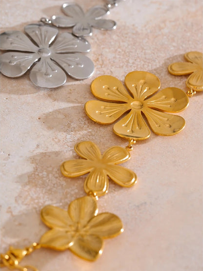 Petal flower plant waist chain belly belt - product image