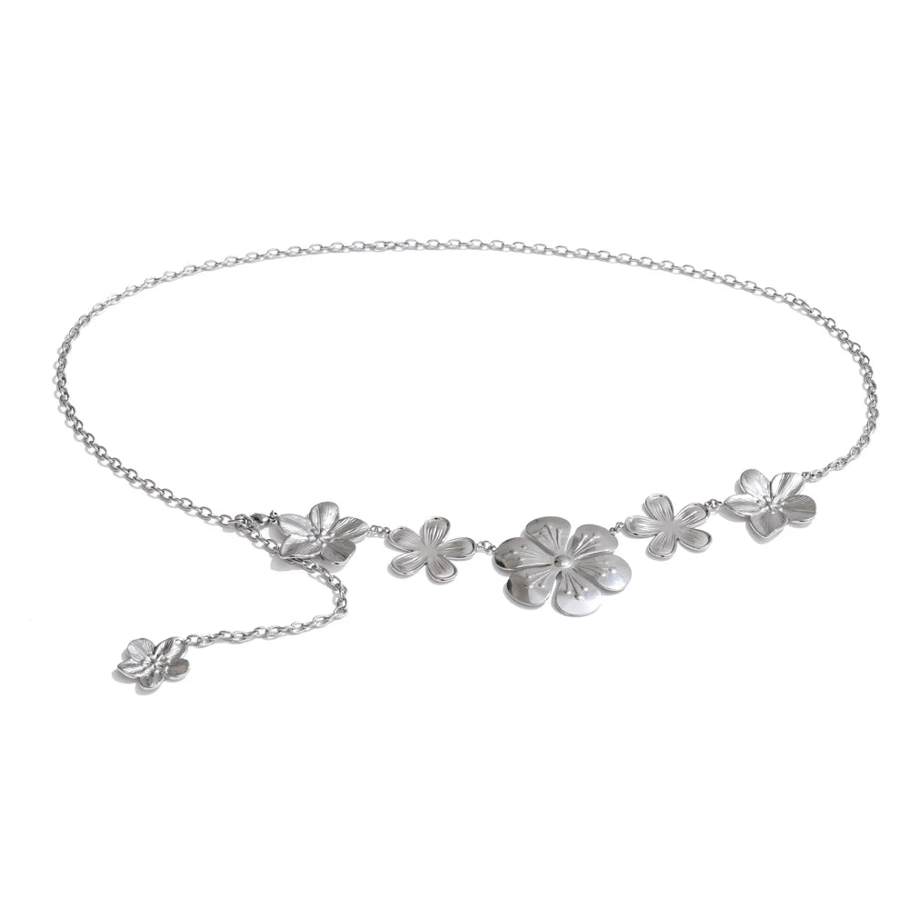 Petal flower plant waist chain belly belt - product image