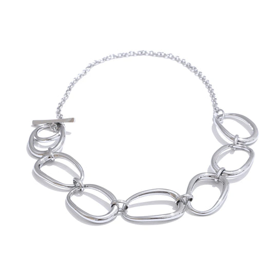 Polished minimalist chain pendant necklace gift - product image