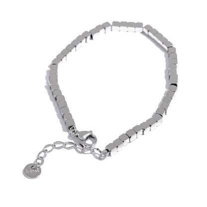 Polished square beads handmade stylish bracelet - product image