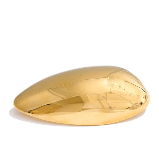 Polished stainless steel modern brooch - product image