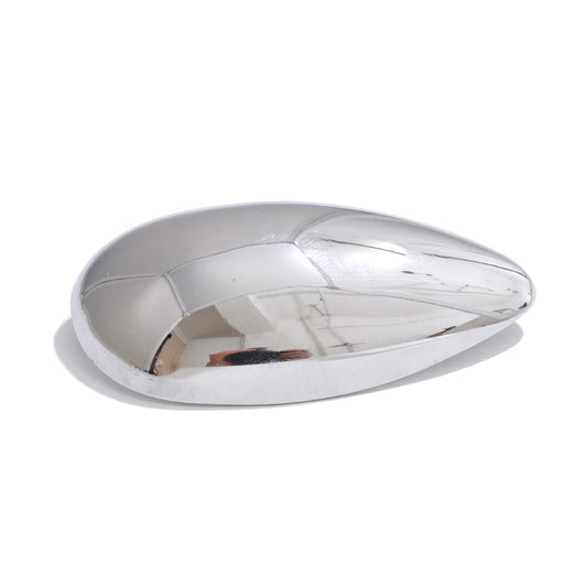 Polished stainless steel modern brooch - product image