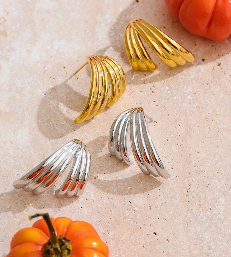 Popular layered contemporary push-back earrings - product image