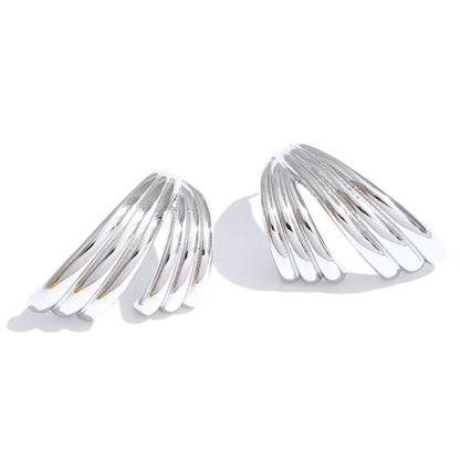 Popular layered contemporary push-back earrings - product image