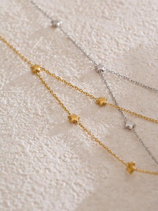 Popular stainless steel star y chain long necklace - product image