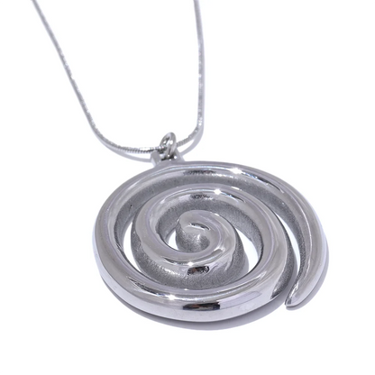 Round abstract pendant necklace women fashion - product image