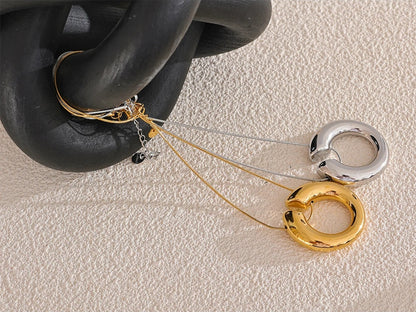 Round chain crossover versatile pendant necklace - product image