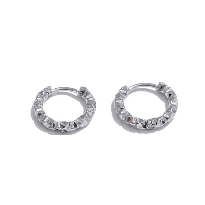 Round daily wear hoop earrings - product image