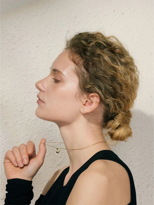 Shell heart love chic pendant necklace - product image