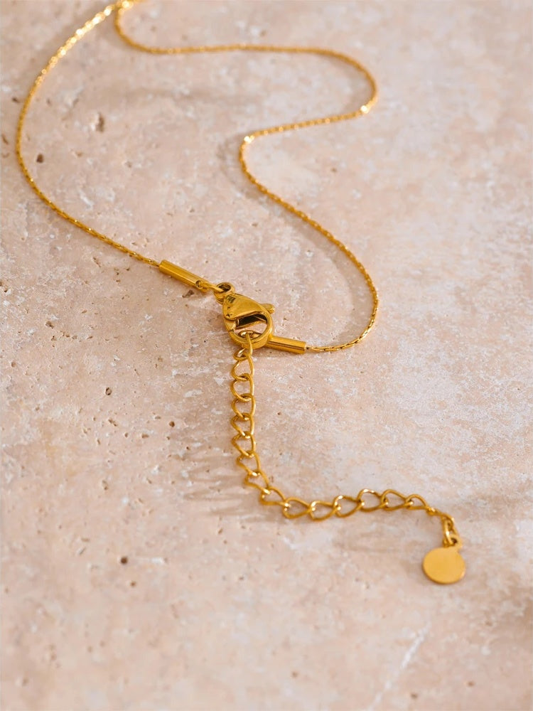 Shell heart love pendant necklace - product image