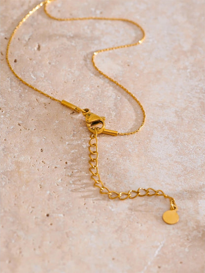 Shell heart love pendant necklace - product image