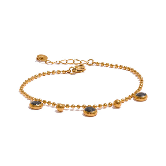 Shiny cubic zirconia chain set - product image
