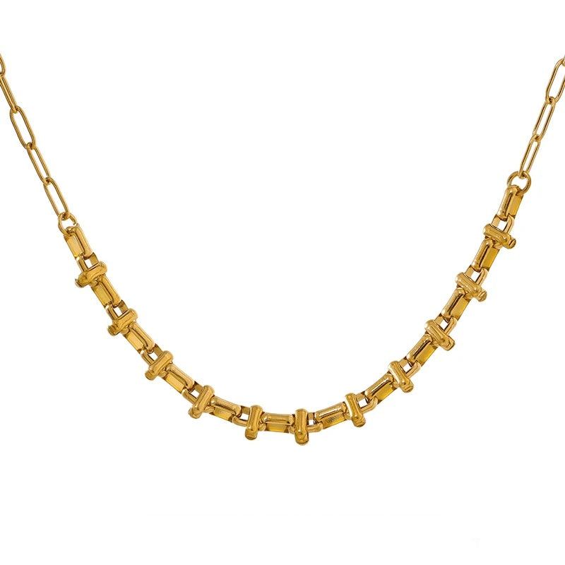 Short link chain abstract fashion necklace women - product image