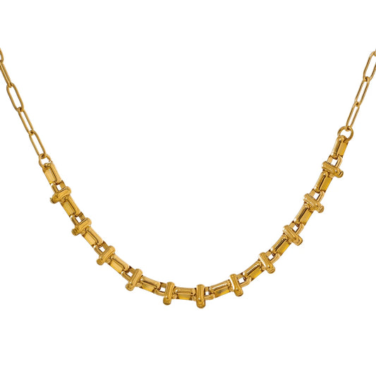 Short link chain abstract fashion necklace women - product image