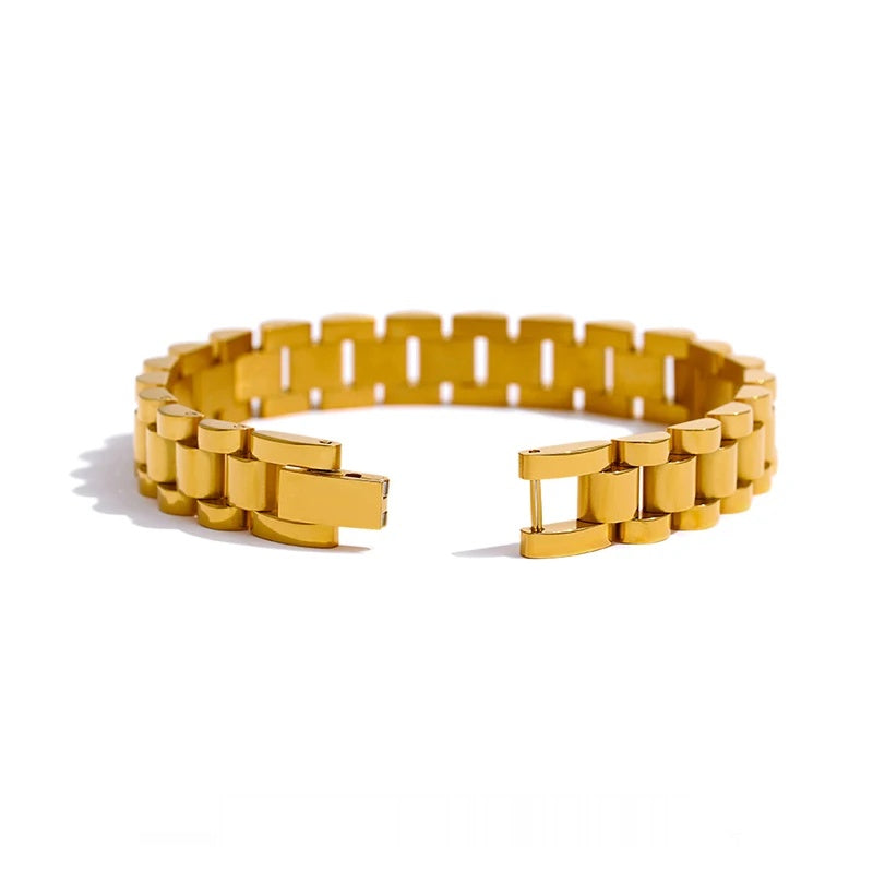 Simple heavy metal chain bracelet unisex - product image